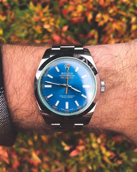 rolex milgauss z blue review.